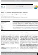 Cover page: MiR-22 as a metabolic silencer and liver tumor suppressor