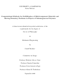 Cover page: Computational Methods for Solidification of Multicomponent Materials and Moving Boundary Problems in Physics of Inhomogeneous Polymers