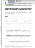 Cover page: Treatment Features Associated with Youth Cognitive Behavioral Therapy Follow-Up Effects for Internalizing Disorders: A Meta-Analysis