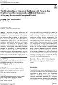 Cover page: The Relationship of Historical Redlining with Present-Day Neighborhood Environmental and Health Outcomes: A Scoping Review and Conceptual Model