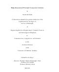 Cover page: High-dimensional Principal Component Analysis