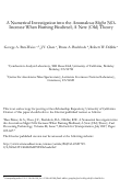 Cover page: A numerical investigation into the anomalous slight NOx increase when burning biodiesel; A new (old) theory