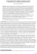 Cover page: Word-learning heuristics in bilingual vocabulary acquisition: A longitudinal study of a Bulgarian-English child in the US