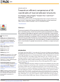 Cover page: Towards an efficient compression of 3D coordinates of macromolecular structures