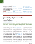 Cover page: Astrocytes Underlie Neuroinflammatory Memory Impairment