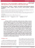 Cover page: Expression of the extracellular sulfatase SULF2 is associated with squamous cell carcinoma of the head and neck