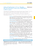 Cover page: Clinical Implications of Low Absolute Blood Eosinophil Count in the SPIROMICS COPD Cohort.