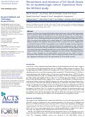 Cover page: Recruitment and retention of US South Asians for an epidemiologic cohort: Experience from the MASALA study