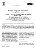 Cover page: Nonlinear susceptibility measurements in heavy fermion systems