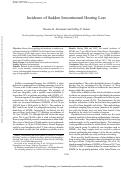 Cover page: Incidence of Sudden Sensorineural Hearing Loss