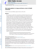 Cover page: Brain aging patterns in a large and diverse cohort of 49,482 individuals.