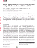 Cover page: Altered chemomechanical coupling causes impaired motility of the kinesin-4 motors KIF27 and KIF7