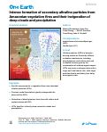 Cover page: Intense formation of secondary ultrafine particles from Amazonian vegetation fires and their invigoration of deep clouds and precipitation