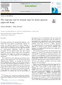 Cover page: The response rate by tumour type for tissue-agnostic approved drugs