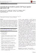 Cover page: Tamoxifen therapy benefit for patients with 70-gene signature high and low risk