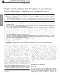 Cover page: Phase I trial of vorinostat and doxorubicin in solid tumours: histone deacetylase 2 expression as a predictive marker