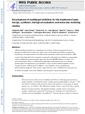 Cover page: Development of multitarget inhibitors for the treatment of pain: Design, synthesis, biological evaluation and molecular modeling studies