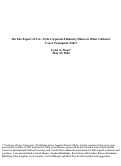 Cover page: On the Export of U.S.-Style Corporate Fiduciary Duties to Other Cultures:  Can A Transplant Take?