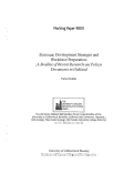 Cover page: Economic Development Strategies and Workforce Preparation:&nbsp;<em>A Baseline of Recent Research and Policy Documents in Oakland</em>