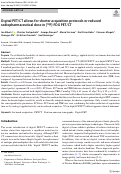 Cover page: Digital PET/CT allows for shorter acquisition protocols or reduced radiopharmaceutical dose in [18F]-FDG PET/CT.