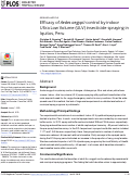 Cover page: Efficacy of Aedes aegypti control by indoor Ultra Low Volume (ULV) insecticide spraying in Iquitos, Peru