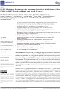 Cover page: IGF2 Mediates Resistance to Isoform-Selective-Inhibitors of the PI3K in HPV Positive Head and Neck Cancer