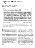 Cover page: Lung Function 12 Months Following Emphysema Resection