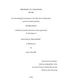 Cover page: On Calculating the Cardinality of the Value Set of a Polynomial (and some related problems)