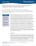 Cover page: Patterns of care and outcomes in adolescent and young adult acute lymphoblastic leukemia: a population-based study.