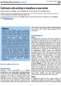 Cover page: Calcinosis cutis arising in morphea: a case series