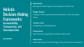 Cover page of Holistic Decision-Making Frameworks: Accountability, Transparency, and Communication