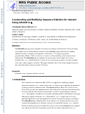 Cover page: Constructing and Modifying Sequence Statistics for relevent Using informR in 