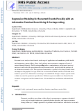 Cover page: Regression Modeling for Recurrent Events Possibly with an Informative Terminal Event Using R Package reReg