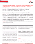 Cover page: Association of 6‐Minute Walk Performance and Physical Activity With Incident Ischemic Heart Disease Events and Stroke in Peripheral Artery Disease