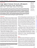 Cover page: Large regional shortwave forcing by anthropogenic methane informed by Jovian observations