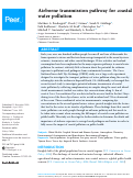 Cover page: Airborne transmission pathway for coastal water pollution