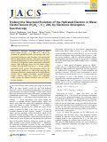 Cover page: Probing the Structural Evolution of the Hydrated Electron in Water Cluster Anions (H2O) n –, n ≤ 200, by Electronic Absorption Spectroscopy