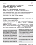 Cover page: Phase 1 Study of Ceritinib Combined With Trametinib in Patients With Advanced ALK- or ROS1-Positive NSCLC