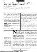 Cover page: Incidence and Survival Rates for Young Blacks With Nasopharyngeal Carcinoma in the United States
