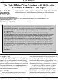 Cover page: The “Spiked Helmet” Sign Associated with ST-Elevation Myocardial Infarction: A Case Report