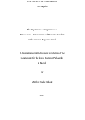 Cover page: The Organization of Organizations: Bureaucratic Administration and Domestic Comfort in the Victorian Sequence Novel