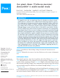 Cover page: Are giant clams (Tridacna maxima) distractible? A multi-modal study