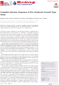 Cover page: Complete Genome Sequence of the Citrobacter freundii Type Strain.