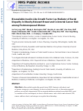 Cover page: Bioavailable insulin-like growth factor-I as mediator of racial disparity in obesity-relevant breast and colorectal cancer risk among postmenopausal women