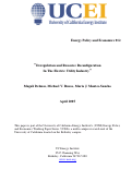 Cover page: Deregulation and Resource Reconfiguration In The Electric Utility Industry