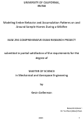 Cover page: Modeling Ember Behavior and Accumulation Patterns on and Around Sample Homes During a Wildfire