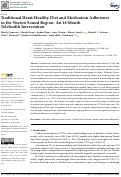 Cover page: Traditional Heart-Healthy Diet and Medication Adherence in the Norton Sound Region: An 18-Month Telehealth Intervention