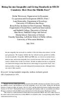 Cover page: Rising Income Inequality and Living Standards in OECD Countries: How Does the Middle Fare?