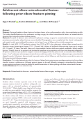 Cover page: Adolescent elbow osteochondral lesions following prior elbow fracture pinning