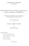 Cover page: Sequential Monte Carlo methods: applications to disease surveillance and fMRI data